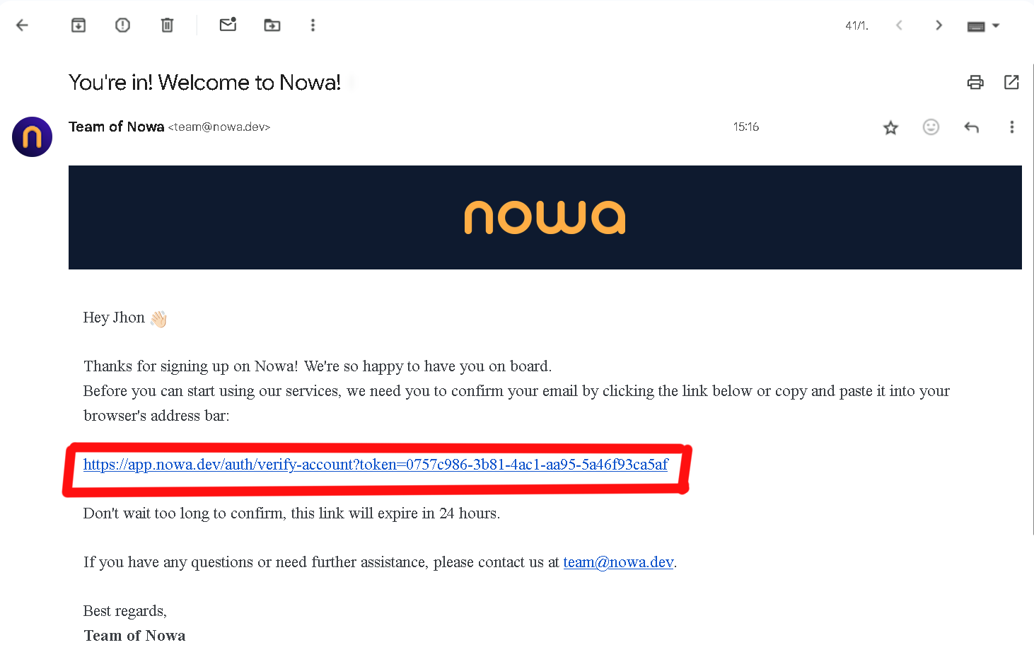 Email step 3