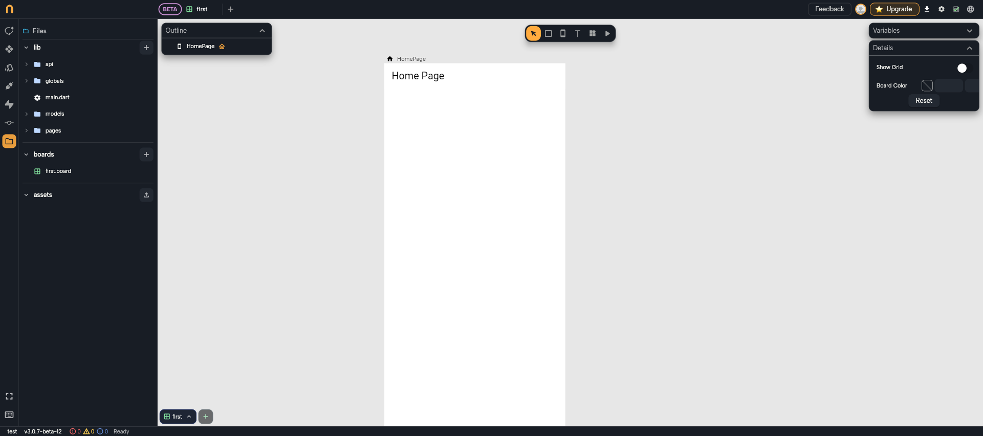 Files Panel