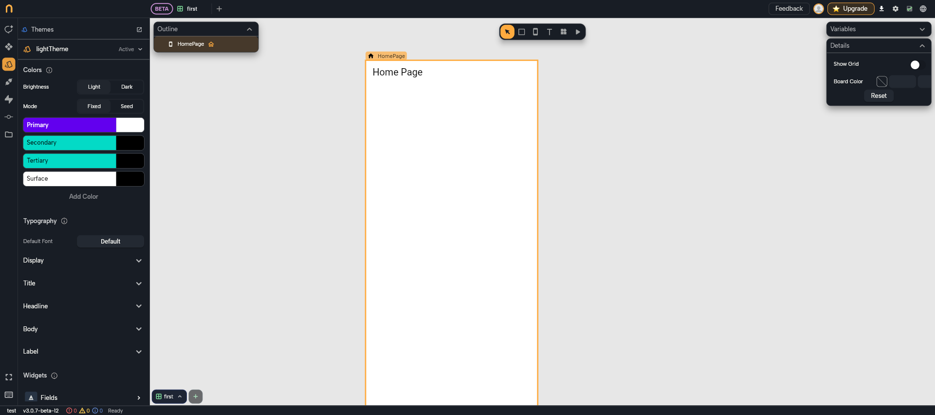 Theme Settings